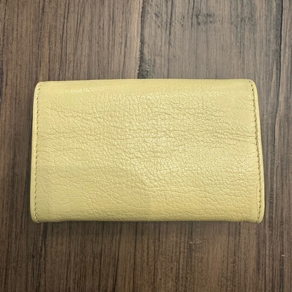 Chanel Calfskin Yellow Leather Compact Wallet with CC Logo - Picture 10 of 13